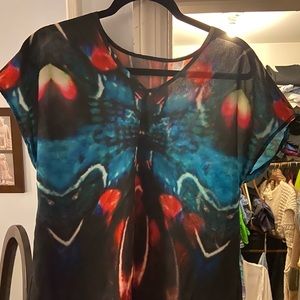 Butterfly printed top